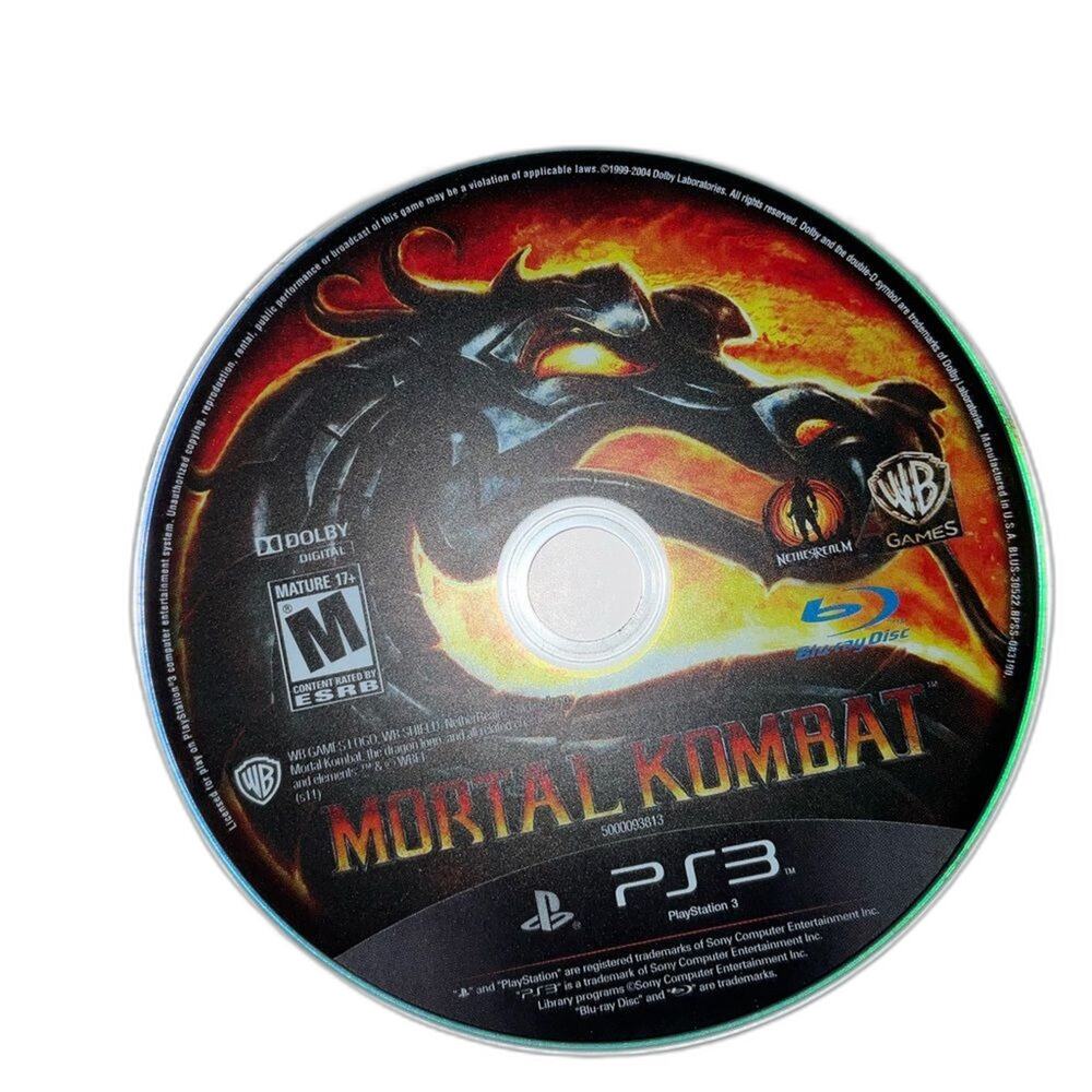 Mortal Kombat Sony PlayStation 3 Video Game Disc Only